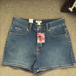 Roxy Fire Away High Denim Shorts